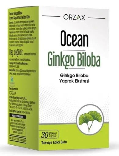ORZAX OCEAN GİNKGO BİLOBA 30 KAPSÜL