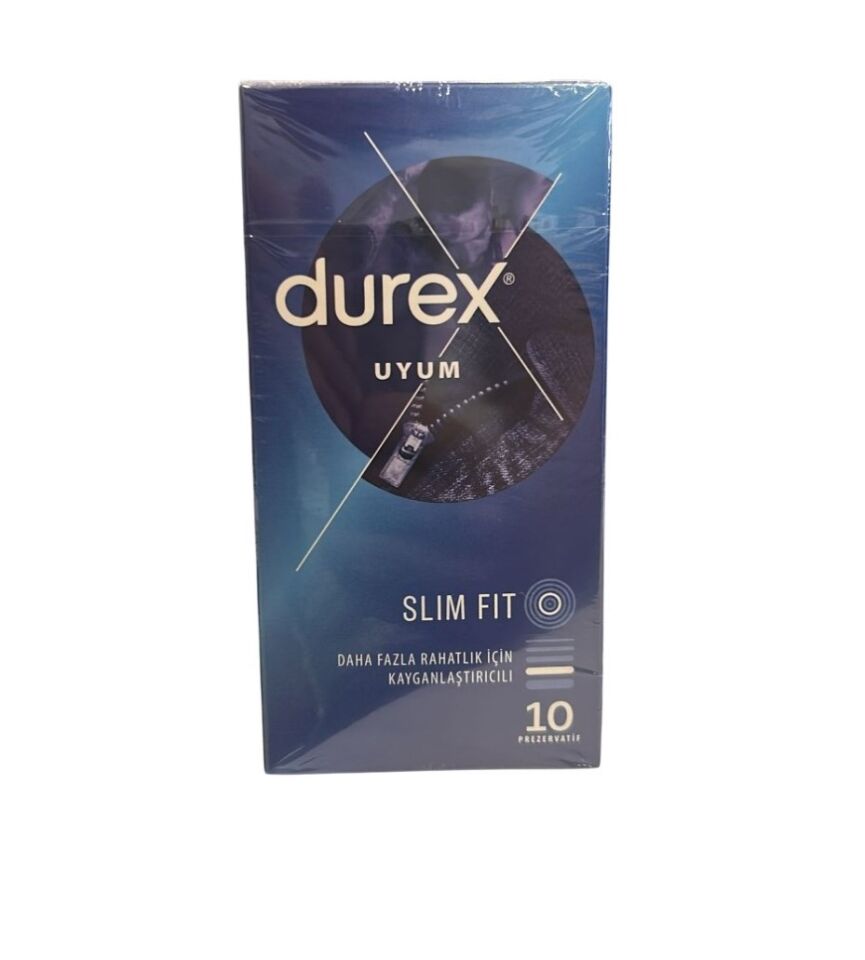 Durex Prezervatif Slim Fit Uyum 10'lu