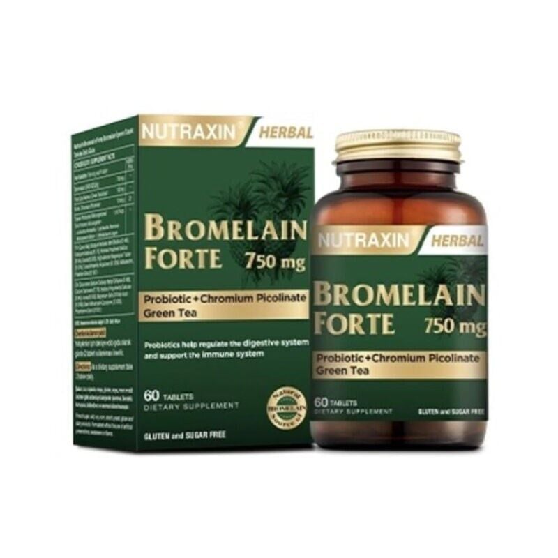NUTRAXİN BROMELAİN FORTE 750 MG - 60 TABLET