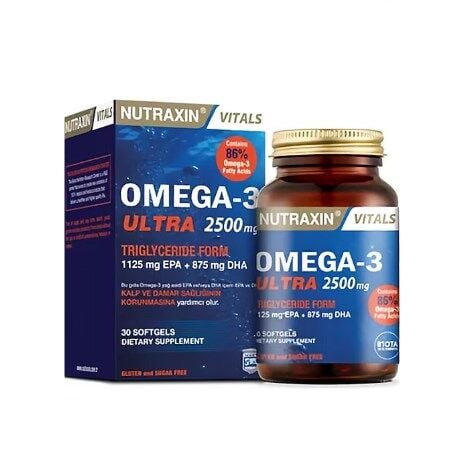 NUTRAXIN OMEGA 3 ULTRA 2500 MG 30 SOFTGEL
