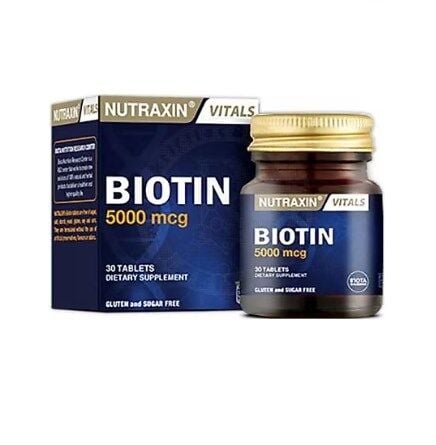 NUTRAXIN BIOTIN 5000 MCG 30 TB