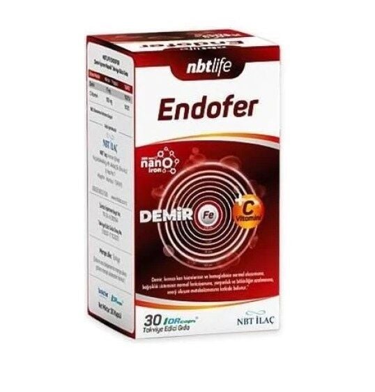 NBT LIFE ENDOFER DEMİR VE C VİTAMİNİ 30 KAPSÜL