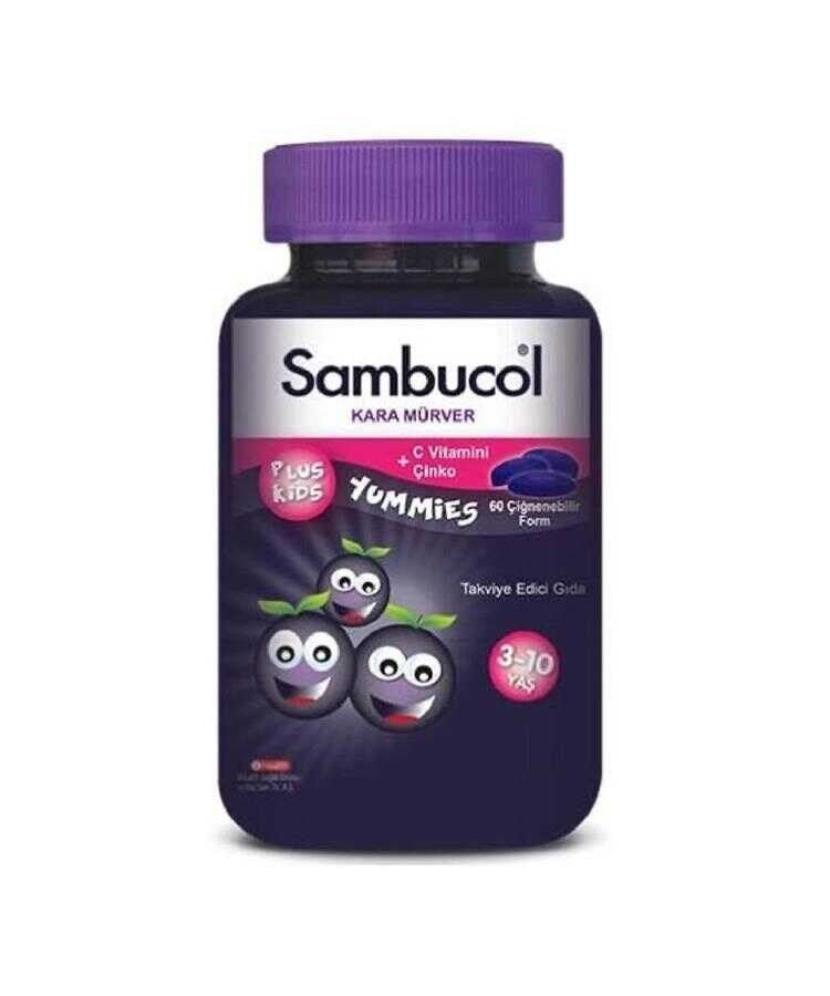 SAMBUCOL PLUS KIDS YUMMIES 60 CIĞNEME