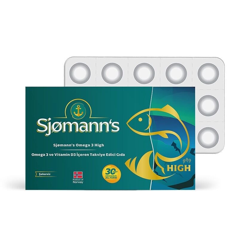 SJOMANN'S OMEGA-3 HİGH 30 ÇİĞNENEBİLİR JEL TABLET