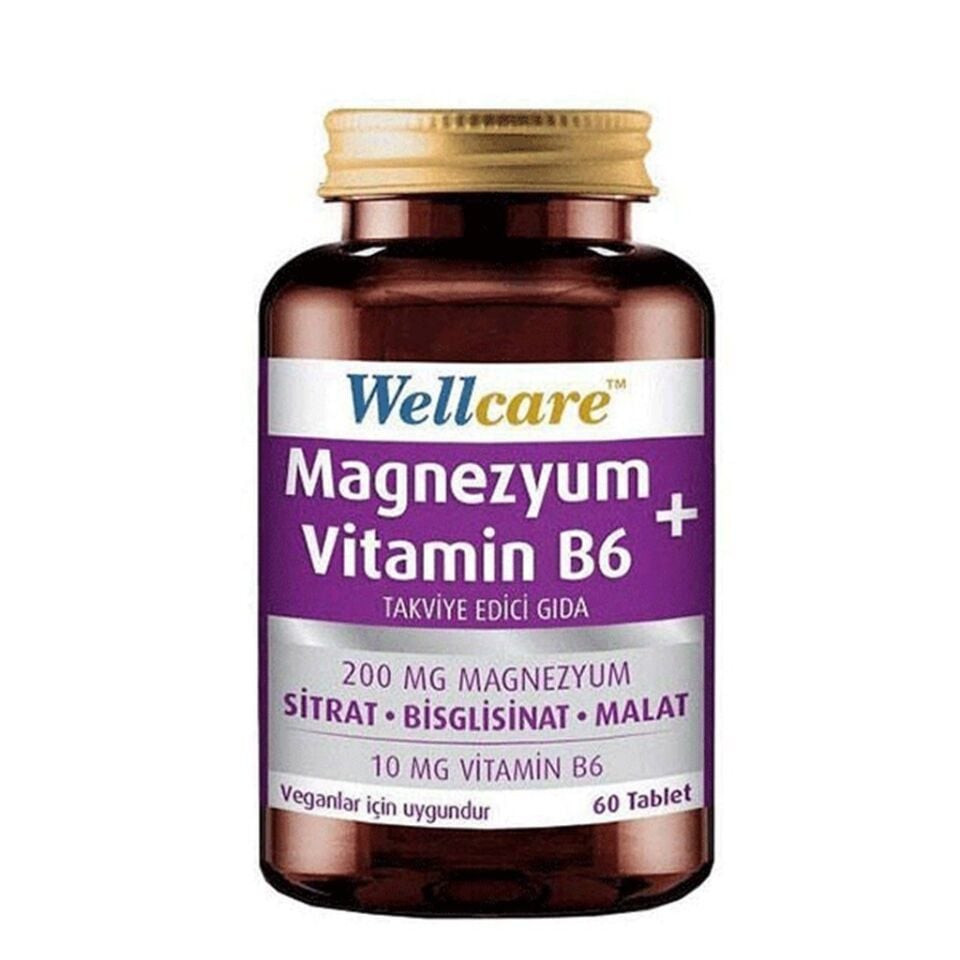WELLCARE MAGNEZYUM VITAMİN B6 60 TABLET