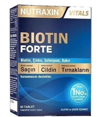 NUTRAXİN BİOTİN FORTE 60 TABLET