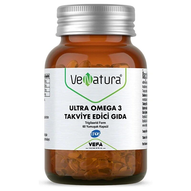 VENATURA ULTRA OMEGA 3 TAKVİYE EDİCİ GIDA 60 KAPSÜL