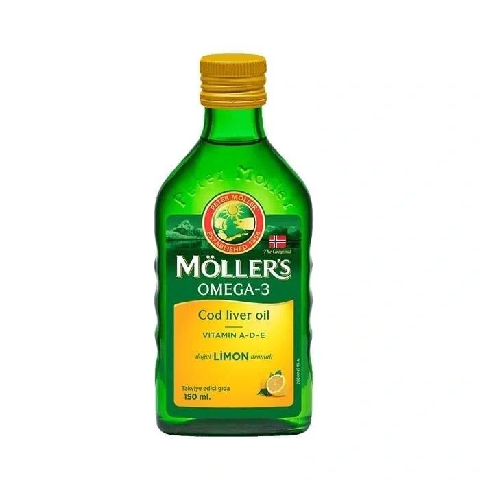 MÖLLERS OMEGA-3 COD LİVER OİL LİMON AROMALI 150 ML