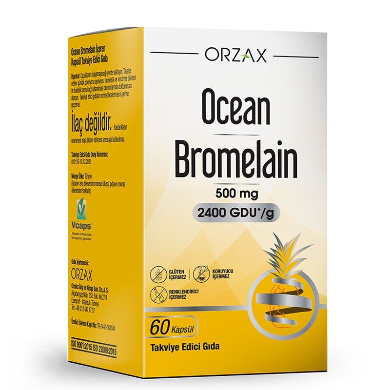 Ocean Bromelain 500 Mg 30 Kapsül