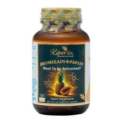 Kiperin Bromelain + Papain 30 Kapsül