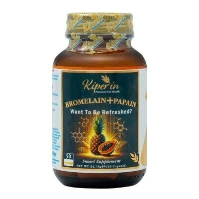 Kiperin Bromelain + Papain 30 Kapsül