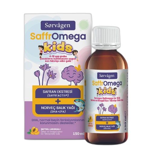 Sorvagen SaffrOmega Kids ( Safran ve Omega3) -150 ml