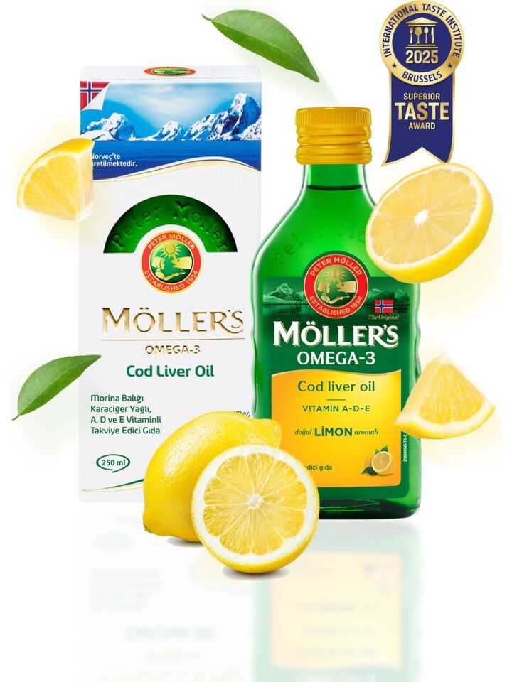 MÖLLERS OMEGA-3 COD LİVER OİL LİMON AROMALI 250 ML