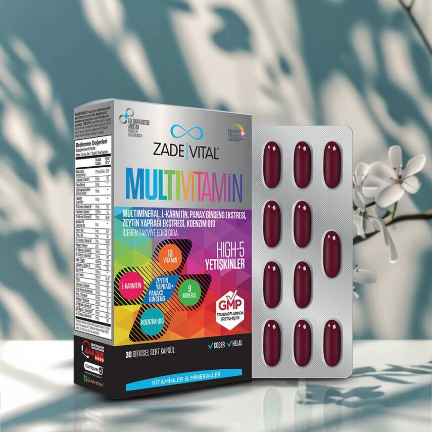 ZADE VİTAL MULTİVİTAMİN 30 KAPSUL