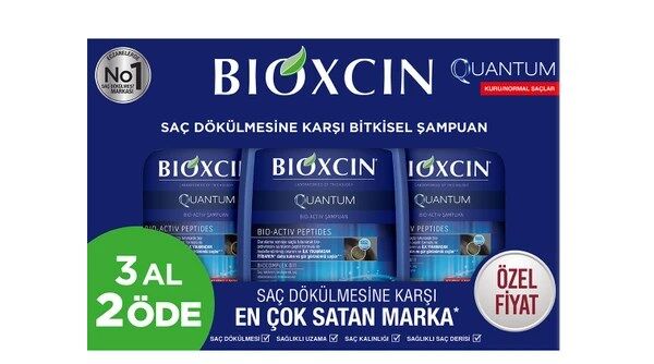 Bioxcin Quantum Şampuan Kuru-Normal Saçlar 3 Al 2 Öde