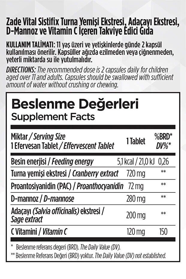 ZADE VITAL SISTIFIX CAP