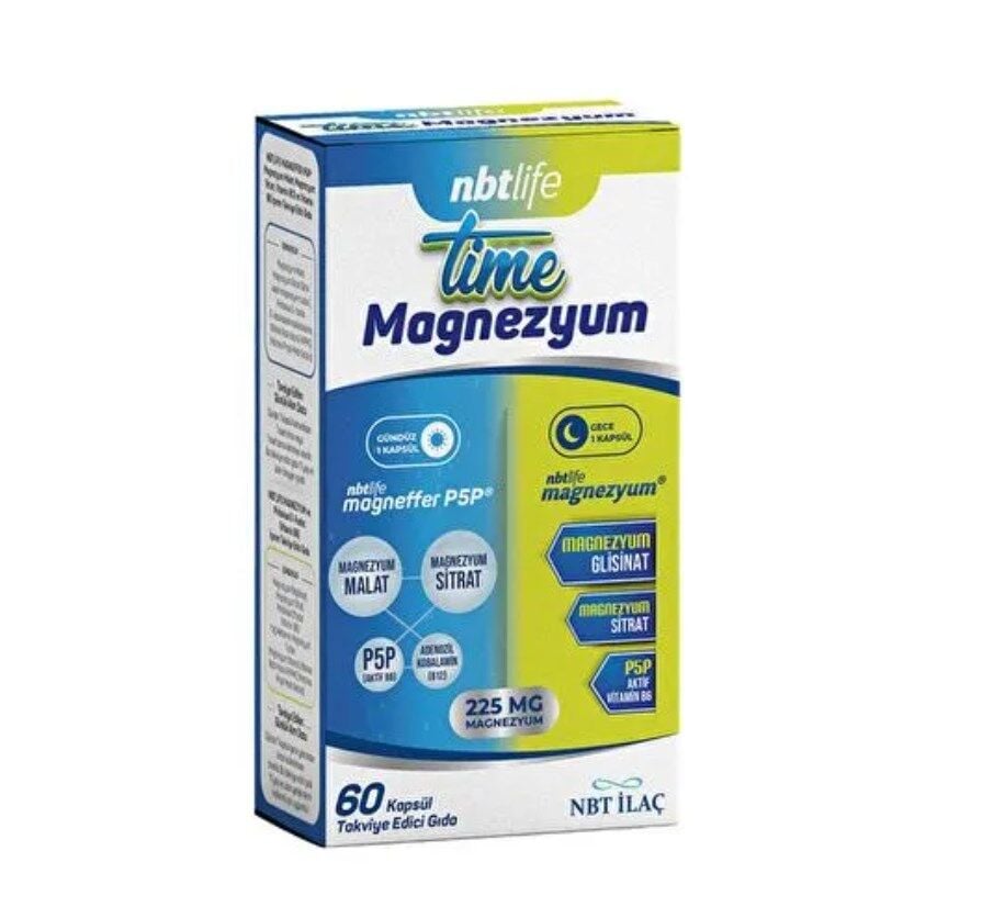 Nbt Life Time Magnezyum 60 Kapsül