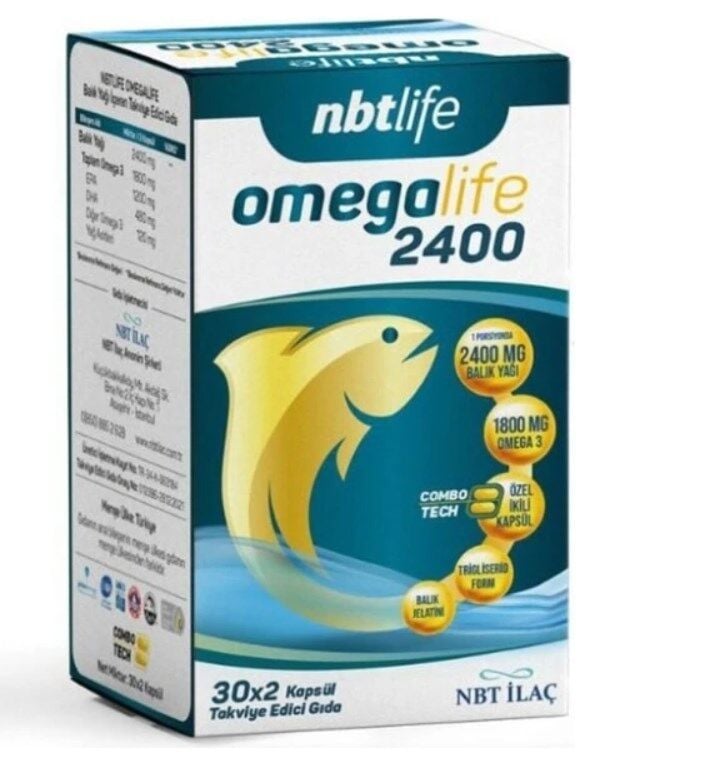 NBT Life  Omegalife 2400 2 X 30 Kapsül