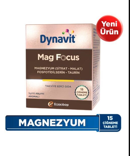 Dynavit Mag Focus 15 Çiğneme Tableti
