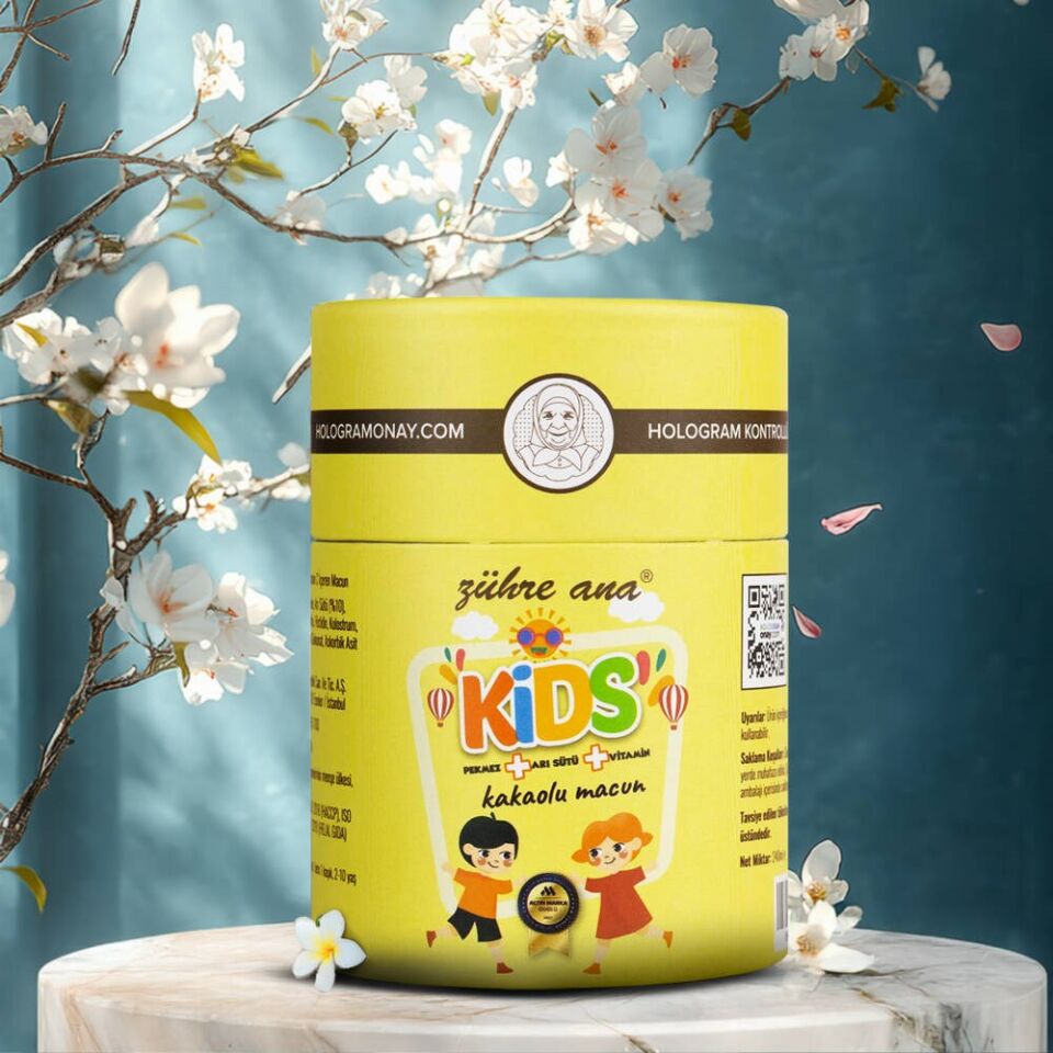 Zühre Ana Kids Pekmez Arı Sütü Vitamin Kakaolu Macun 240 gr