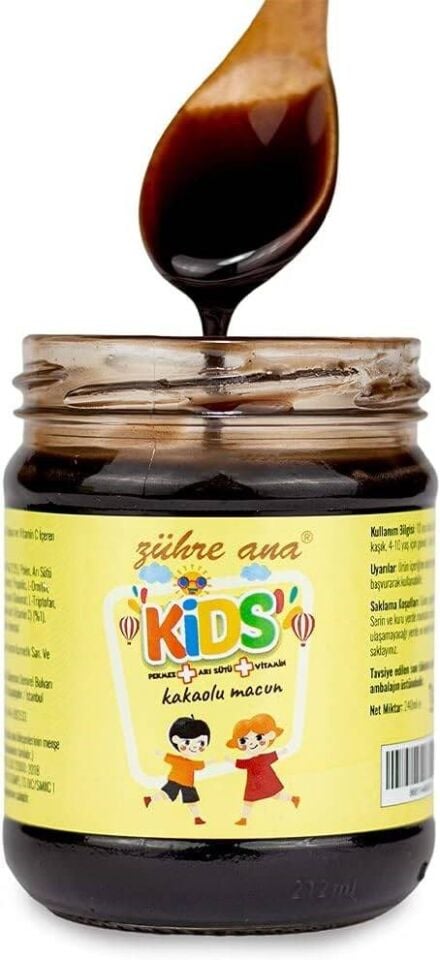 Zühre Ana Kids Pekmez Arı Sütü Vitamin Kakaolu Macun 240 gr