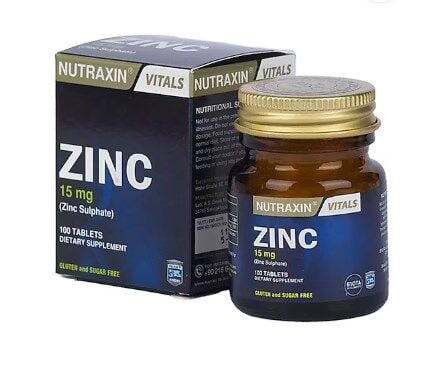 NUTRAXIN ZINC ÇİNKO 15 MG 100 TB