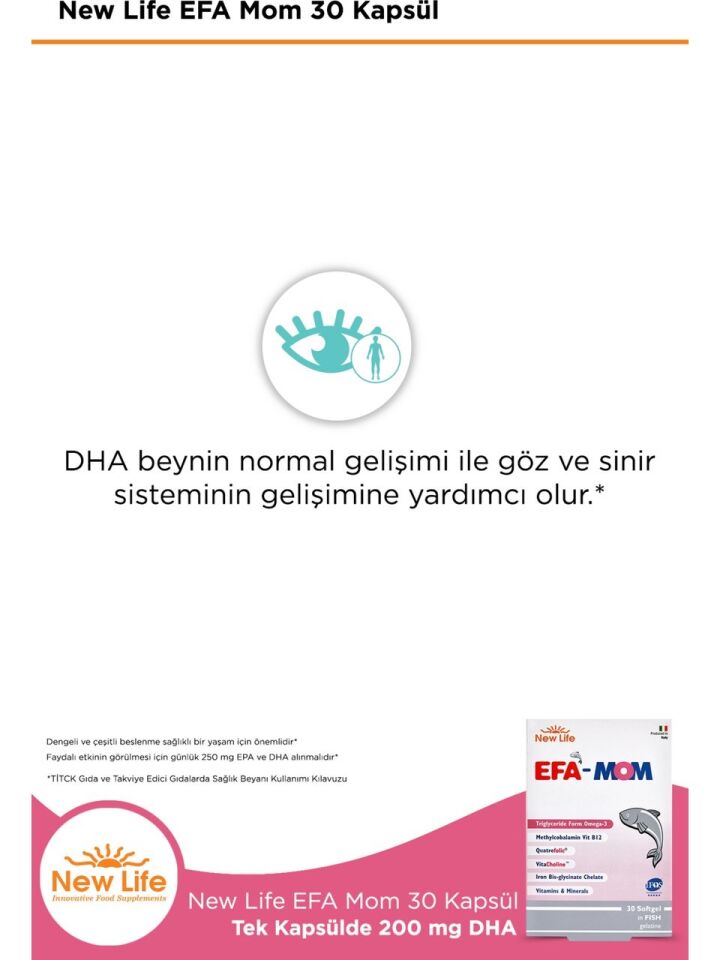 New Life EFA Mom 30 Kapsül