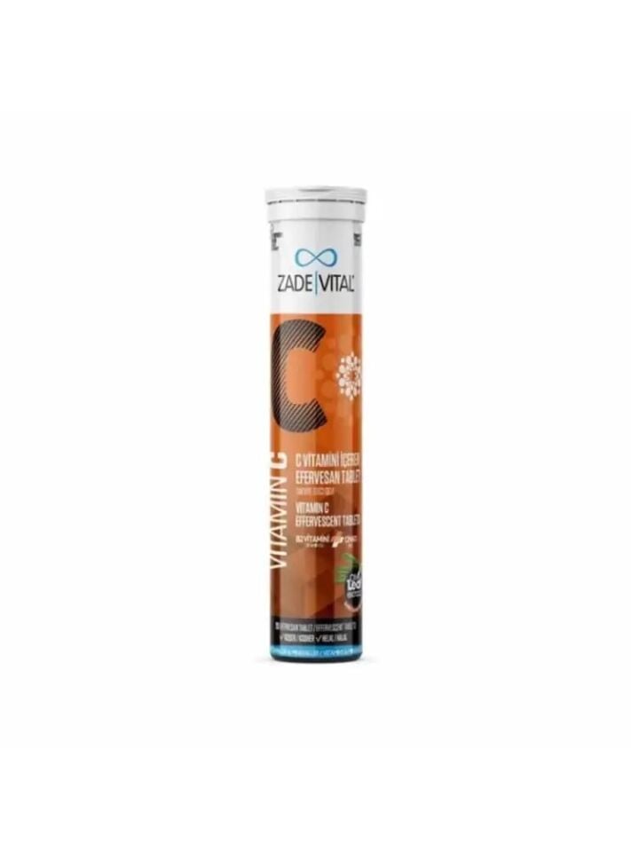Zade Vital Vitamin C Takviye Edici Gıda 20 Efervesan Tablet
