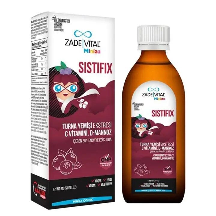 Zade Vital Miniza Sistifix Sıvı Takviye Edici Gıda 150 ml