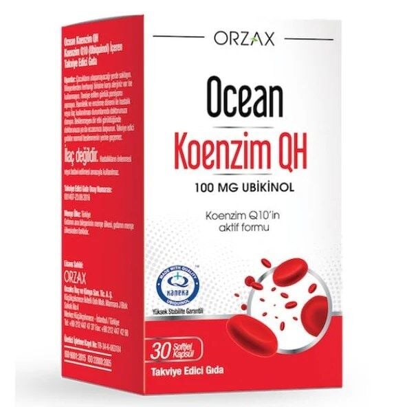 Orzax Ocean Koenzim QH 30 Kapsül