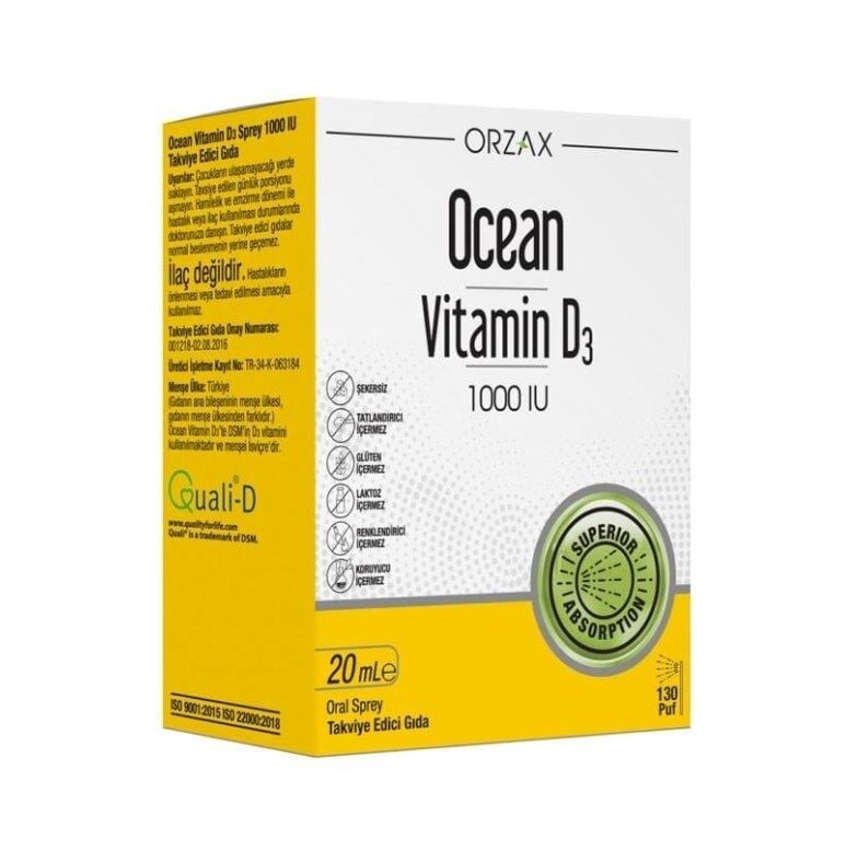 Ocean Vitamin D3 1000 IU Oral Sprey 20 ml